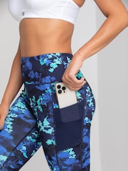 Pour Moi Blue Energy Printed Leggings - Image 2 of 5