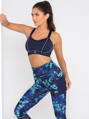 Pour Moi Blue Energy Printed Leggings - Image 3 of 5
