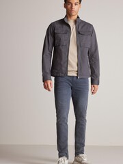 Серый - Зауженные - Джинсы с поясом Authentic - Image 2 of 5
