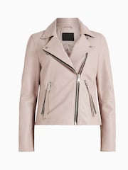 AllSaints Natural Dalby Biker Jacket - Image 5 of 5