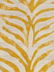 LIVABLISS Yellow City Animal Print Zebra Boho Runner - Image 6 of 6