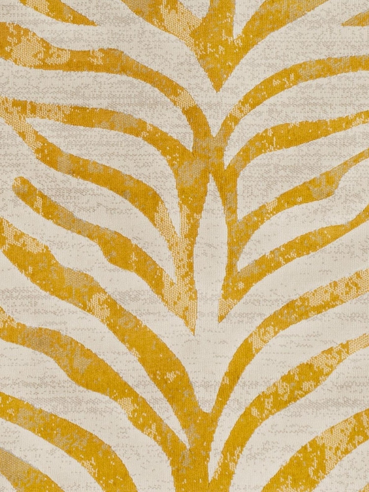 LIVABLISS Yellow City Animal Print Zebra Boho Runner - Image 6 of 6 LIVABLISS Yellow City Animal Print Zebra Boho Runner - Image 6 of 6
