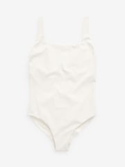 Ecru Texture Tummy Control DD+ Square Neck Swimsuit - Image 5 of 5
