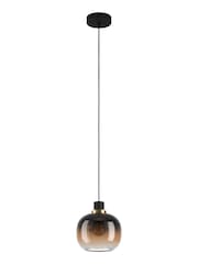Eglo Black/Brown Oilella Ceiling Light Pendant - Image 2 of 3