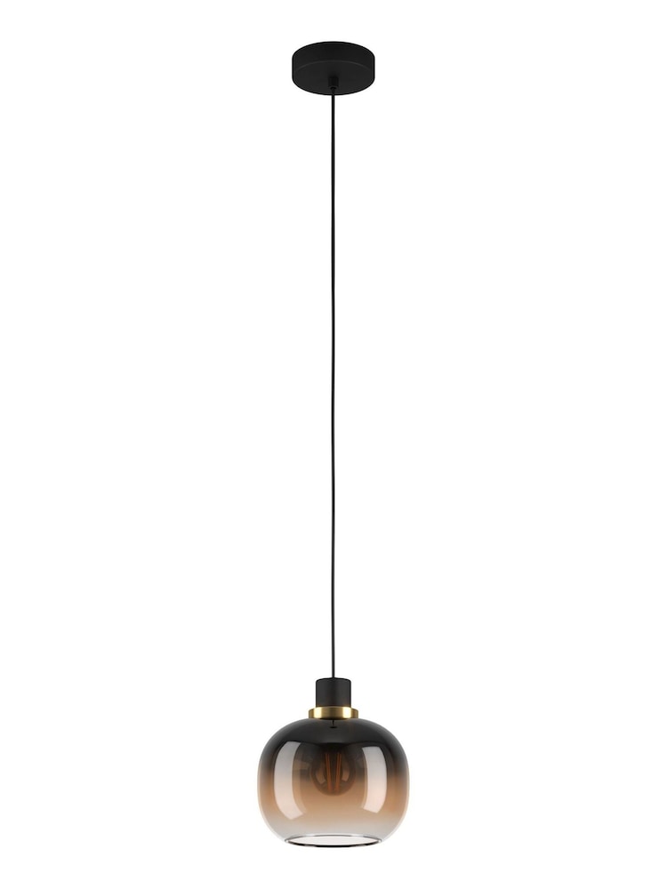 Eglo Black/Brown Oilella Ceiling Light Pendant - Image 2 of 3