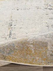 LIVABLISS Yellow City Abstract Modern Marble Runner - Image 3 of 7