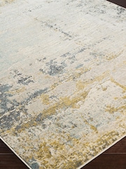 LIVABLISS Yellow City Abstract Modern Marble Runner - Image 5 of 7