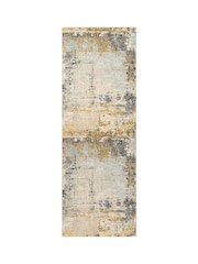 LIVABLISS Yellow City Abstract Modern Marble Runner - Image 7 of 7