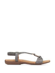Оловянный - Сандалии Pavers Flat Strappy - Image 2 of 5