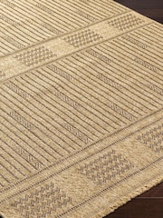 LIVABLISS Brown Indoor / Outdoor Mirage Cottage Fringe Jute Look Runner - Image 5 of 6