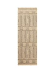 LIVABLISS Brown Indoor / Outdoor Mirage Cottage Fringe Jute Look Runner - Image 6 of 6