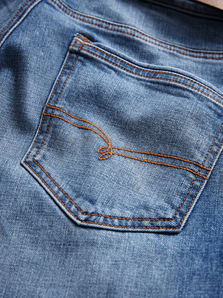 Light Blue Straight Belted Authentic Jeans - Image 10 of 10 Light Blue Straight Belted Authentic Jeans - Image 10 of 10