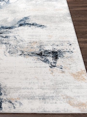 LIVABLISS Blue Jolie Abstract Moderne Marble Runner - Image 3 of 6