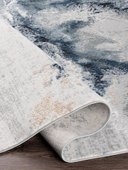 LIVABLISS Blue Jolie Abstract Moderne Marble Runner - Image 4 of 6