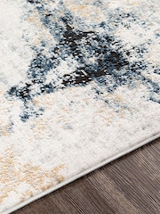LIVABLISS Blue Jolie Abstract Moderne Marble Runner - Image 5 of 6