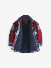 Red Borg Collar Shacket (3mths-7yrs) - Image 3 of 4
