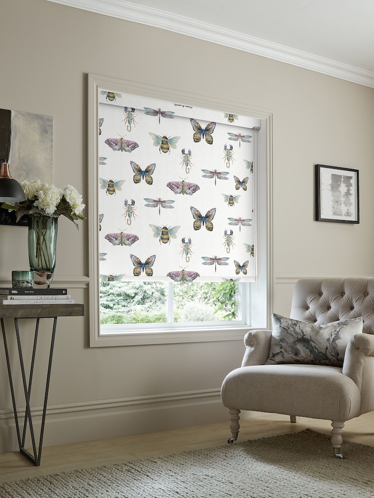 Voyage Natural Linen Fray Made to Measure Roller Blind - Image 2 of 6
