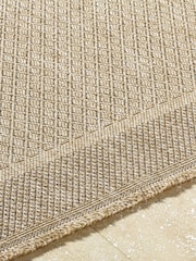 LIVABLISS Beige Indoor / Outdoor Mirage Cottage Fringe Jute Look Runner - Image 4 of 7
