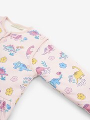 JoJo Maman Bébé Pink Dino 2.5 Tog Travel Toddler Sleeping Bag - Image 2 of 3