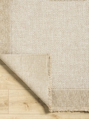 LIVABLISS Beige Indoor / Outdoor Mirage Cottage Fringe Jute Look Runner - Image 3 of 6