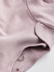 Pink 5 Pack Short Sleeve Baby Bodysuits - Image 10 of 11
