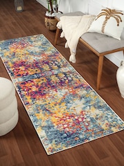 LIVABLISS Yellow Floransa Abstract Modern Marble Runner - Image 1 of 6