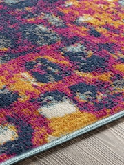 LIVABLISS Yellow Floransa Abstract Modern Marble Runner - Image 3 of 6