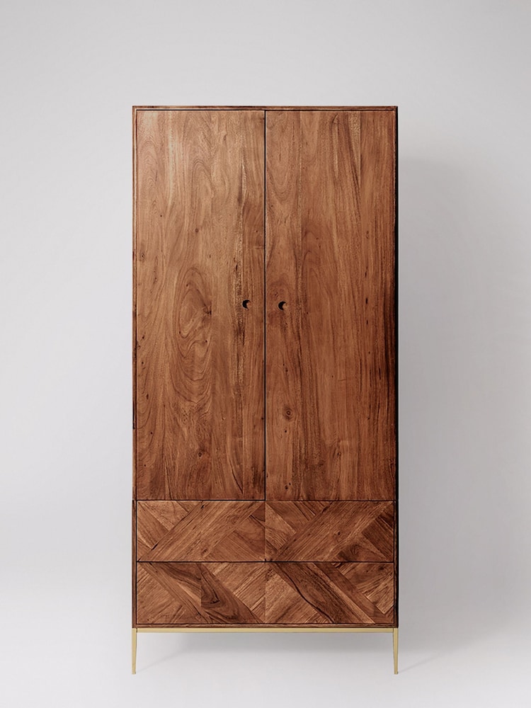 Swoon Brown Norrebro Wardrobe - Image 2 of 5