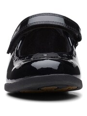 Clarks Black Multi Fit Patent Magic Step Bar Shoes - Image 6 of 7