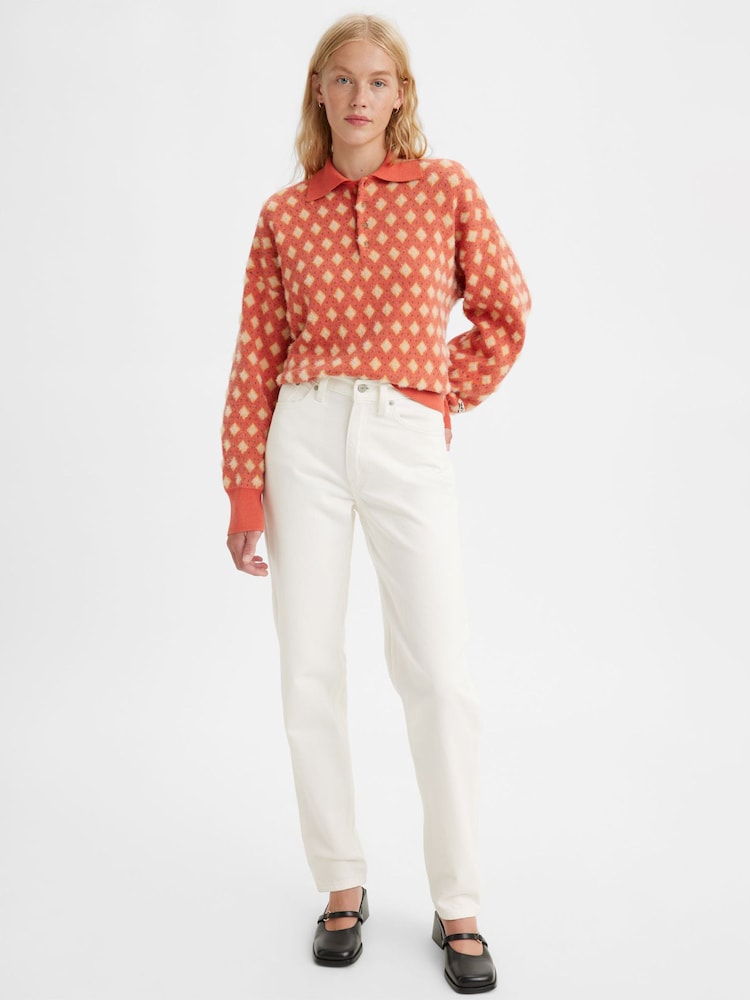 Levi's® White 80s Mom Jeans - Image 1 of 5