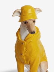Natural Willow the Whippet in Raincoat Dog Ornament - Image 2 of 4