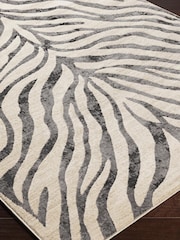 LIVABLISS Grey City Animal Print Zebra Boho Runner - Image 5 of 6