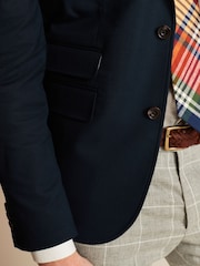 Marineblau/blau - Regulär - Stretch-Blazer aus Baumwolle - Bild 5 von 12