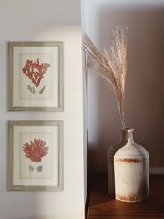 Brookpace Lascelles Gold Antique Red Coral I in Antique Mirrored Frame - Image 2 of 3