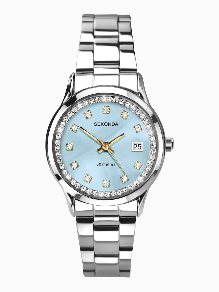 Sekonda Ladies Blue Stainless Steel Bracelet Watch - Image 1 of 5