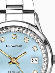 Sekonda Ladies Blue Stainless Steel Bracelet Watch - Image 5 of 5