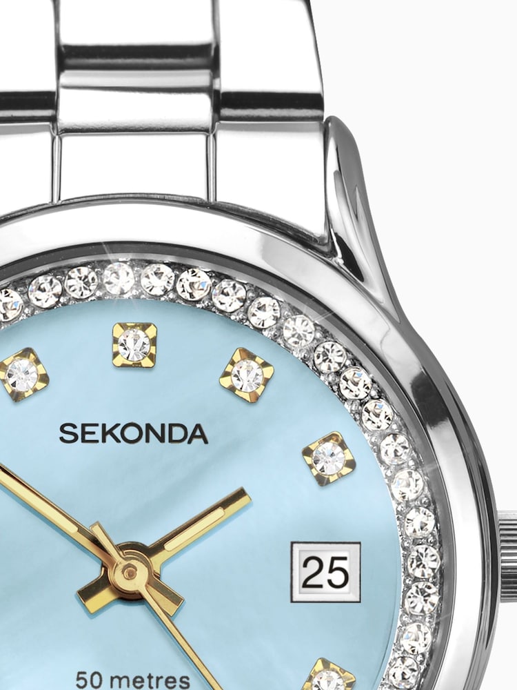 Sekonda Ladies Blue Stainless Steel Bracelet Watch - Image 5 of 5