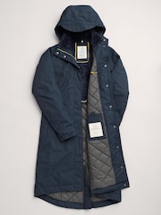 Seasalt Cornwall Navy Blue Petite Waterproof Janelle Coat - Image 1 of 10