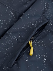 Seasalt Cornwall Navy Blue Petite Waterproof Janelle Coat - Image 10 of 10