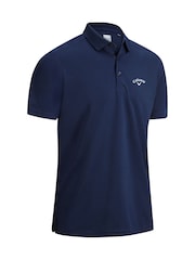 Callaway Apparel Blue Left Chest Logo Tournament Polo Shirt - Image 2 of 3