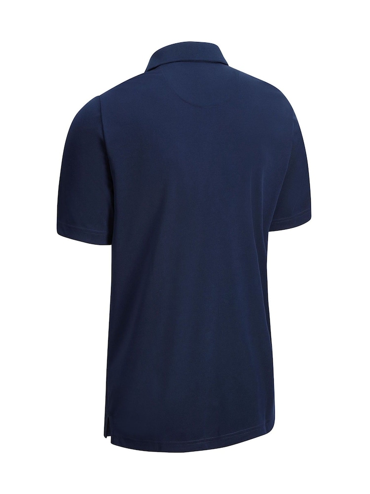 Callaway Apparel Blue Left Chest Logo Tournament Polo Shirt - Image 3 of 3 Callaway Apparel Blue Left Chest Logo Tournament Polo Shirt - Image 3 of 3