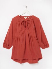 FatFace Orange Amiya Kaftan Top - Image 1 of 1