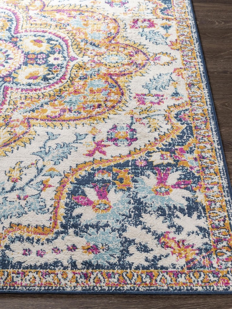 LIVABLISS Blue Floransa Vintage Traditional Boho Runner - Image 2 of 7 LIVABLISS Blue Floransa Vintage Traditional Boho Runner - Image 2 of 7