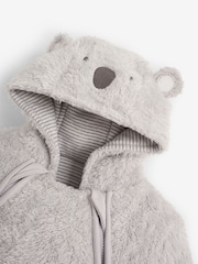 JoJo Maman Bébé Grey Koala Cosy Pramsuit - Image 3 of 4