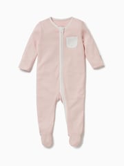 MORI Cotton & Bamboo 2 Way Zip Up Sleepsuit - Image 3 of 4