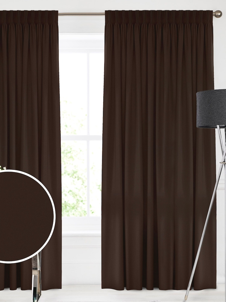 Espresso Brown Montero Velvet Made To Measure Curtains - Image 1 of 9