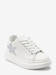 Mint Velvet White Chunky Star Trainers - Image 2 of 5