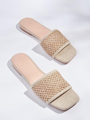 Нейтральный - Льняные мюли Forever Comfort - Изображение 1 из 5