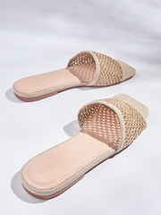 Нейтральный - Льняные мюли Forever Comfort - Изображение 3 из 5