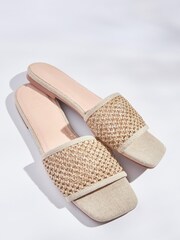 Нейтральный - Льняные мюли Forever Comfort - Изображение 4 из 5